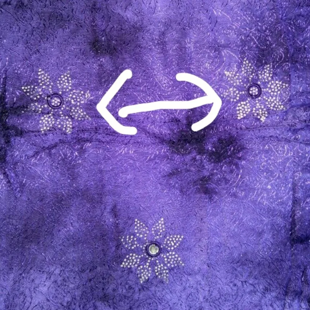 Dark Purple Scarf or Wrap w/ Fringe 42